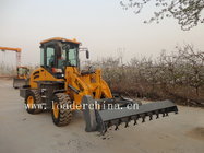 loader with hydraulic flail mower