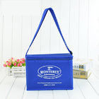 Square shape, hot and cold durable reusable,insulated picnic cooler bag,zippered non woven picnic lunch bag