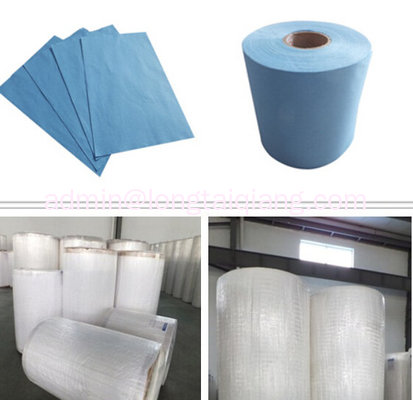 Chinese blue wood pulp laminated Spunlace nonwoven fabrics/natural wood pulp + polyester