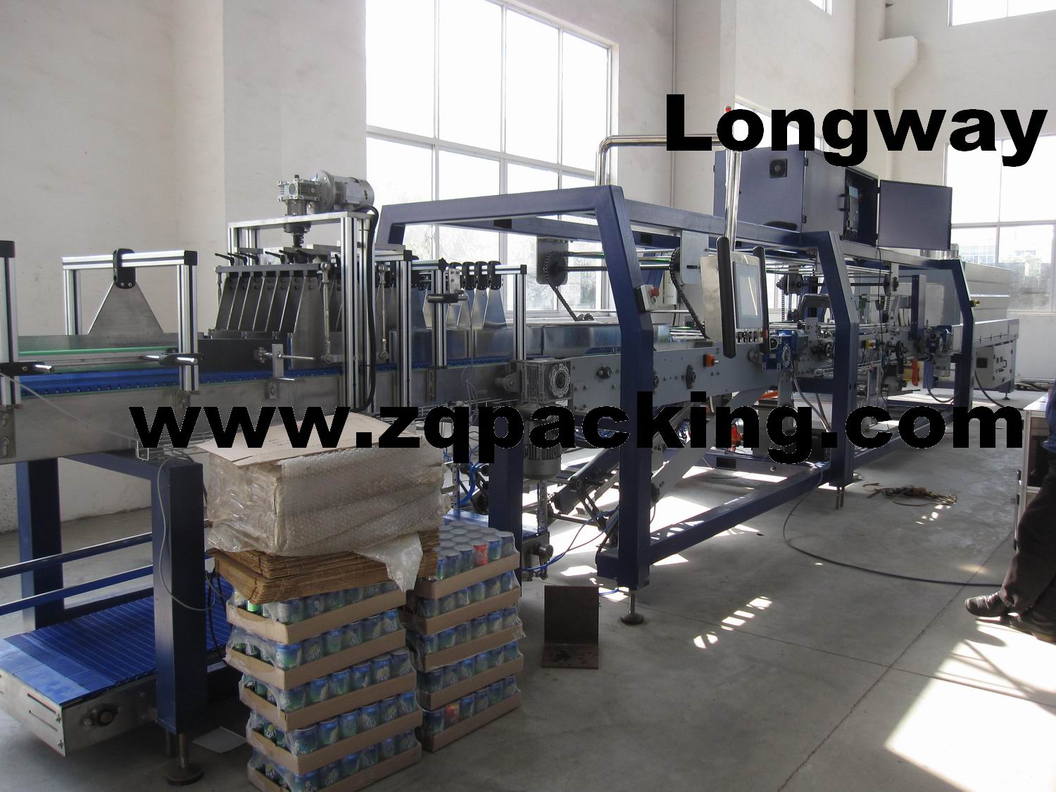 high speed shrinkage package machine for bottling water