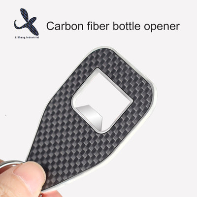 China 2019 Cheaper New Personalized Carbon Fiber and Zinc alloy Key holder Bottle Opener supplier