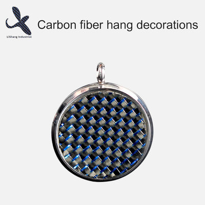 China Customized Real Carbon fiber hang decorations, for car carbon fiber gift key chains or necklace, Accept Customized Order supplier