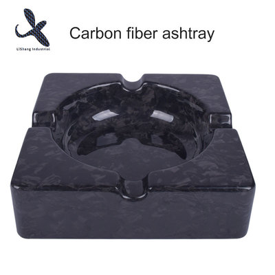 China 100% Real 3K Carbon fiber cigar ashtray for smoking  OEM carbon fiber ashtray - solid supplier