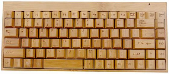 China 88 keys wireless bamboo keyboard supplier