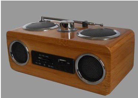China bamboo speaker （with FM） supplier