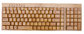 108 keys wireless bamboo keyboards supplier