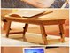 China factory supply adjustable bamboo laptop table bamboo laptop tray bamboo laptop desk supplier