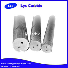 China Tungsten carbide rod with double helix holes supplier