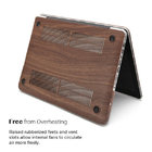 Brown wood grain pattern Laptop PC Case for MacBook Full Protective Case for MacBook Air/pro 11"12-inch Case