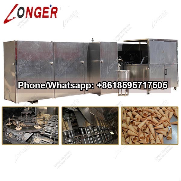 Automatic Rolled Sugar Cone Baking Machine|Ice Cream Cone Making Machine with Factory Price