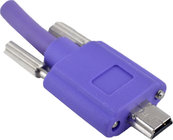 China High Flex USB Cable USB 2.0 A Plug to Mini B Plug with Locking Screws For Machine Vision Camera distributor