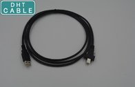 China Screw Lock USB 2.0 Hi-Speed A to B Device Cable 10fts Black distributor