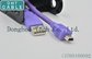 A to Mini B  Drag Chain Camera USB Cable , Full Shielded USB 2.0 cable In Violet Color supplier