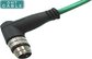 cheap  IP67 / IP68 3P 4P 5P 8 Pin M8 Right Angle Waterproof Cable / Sensor Cables High Speed