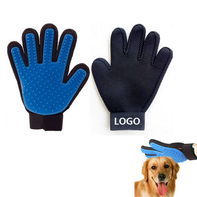 China Colorful Promotional Pet Massage Gloves Dog Comb Logo Customized supplier