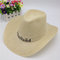 Men Summer Hat Western Cowboy Hat knitted Hat Advertising hat Logo Customized supplier