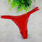 Red Lace Sexy Rose Panties Free Size Underware Logo Customized supplier