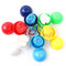 Colorful Round Ball Poncho Promotional Keychain Logo Customized supplier