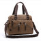 New Fashion Casual Tote Crossbody Handbags Canvas Bag Men and Women Shoulder Bag with zippers supplier