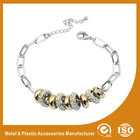 China Fashionable Cute Friendship Bracelets With Crystal Stone , Metal Bangle Bracelets distributor