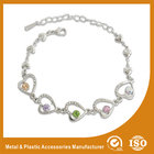 China Crystal Stone Metal Chain Bracelets Bead Charm Bracelets Jewelry distributor