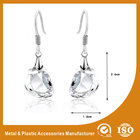 OEM / ODM Womens Silver Metal Earrings Hook Zinc Alloy Plated for sale