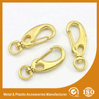 China Gold / Silver Plated Zinc Alloy Snap Hooks Handbag Hardware Accessory distributor