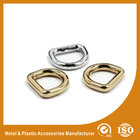 China Zinc Alloy Plated Metal D Ring for Handbag Accessories 13mm Width distributor