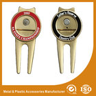 China Eco Friendly Cool Magnetic Metal Golf Ball Markers , Engraved Golf Ball Marker distributor