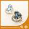 2.6CM Alloy Heart Metal Earrings Jewelry  / Safety Pin Earrings supplier