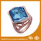 Zinc Alloy High Fashionable Jewellery Rings With White Zircon supplier