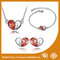 Heart Shape Alloy Jewelry Sets Silver Plated Jewelry Sets For Ladies supplier