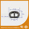 Thick Flat Wire Buckle 34.5X27X20MM Metal Zinc Bag Buckle / Handbag accessory supplier