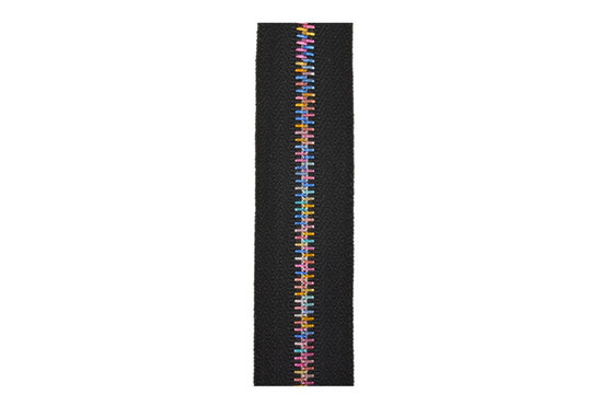 China 5# Long Chain Two Way Close End Nylon Rainbow Teeth Zippers For Seat Cushion supplier