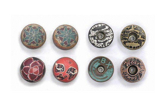 China Custom Jeans Rivet Fasteners Metal Snap Buttons Plating Nickel Free Brass Snaps supplier