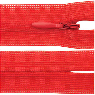 China 5 # Close End Separating Invisible Zipper With Red Tape For Bridal Wear supplier