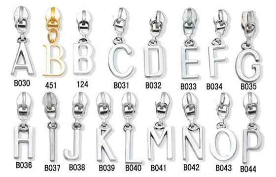 China Business Letter Head Auto Lock Zipper Slider Custom Zipper Heads supplier
