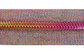 Semi Auto-Lock 8# Plastic Rainbow Nylon Teeth Zippers For Home Textile supplier