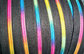 5# nylon rainbow sewing line silver teeth open end zipper multi colored supplier