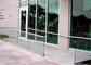 Customized aluminum glass balustrade design/U channel glass railing supplier