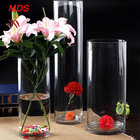 Glassware wholesale bohemia crystal cylinder clear glass flower vase