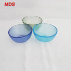 Wholesale coloured blue bubble tableware glass bowl for gift