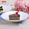 Customized shop name square ceramic soup salad plate for hotel