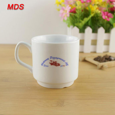 Factory sale printing logo small ceramic coffee cups and mugs for daily use