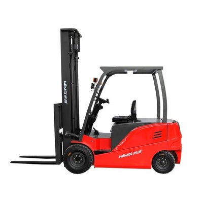 China seated 4 wheels  electric forklift with 5 tons load capacity supplier