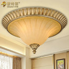 China Glass Wrought Iron Ceiling Chandelier / Resin Ceiling Lighting Fixture distributor