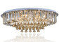 Luxury G4 Oval K9 Crystal Contemporary Ceiling Lights Cognac 600W supplier