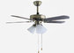 cheap Anti Brass 48'' Contemporary Ceiling Fan Light Fixtures with 4 Leaf and 3 Light