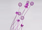 Purple Aluminum Ikebana Decorative Floor Lamps , Home Decoration Flower Lamp supplier