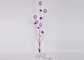 Purple Living Room Decorative Floor Lamps Elegant flower Style 100 Watt 1.6m supplier